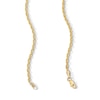 Thumbnail Image 2 of 2.4mm Glitter Rope Chain Necklace in Solid 10K Gold