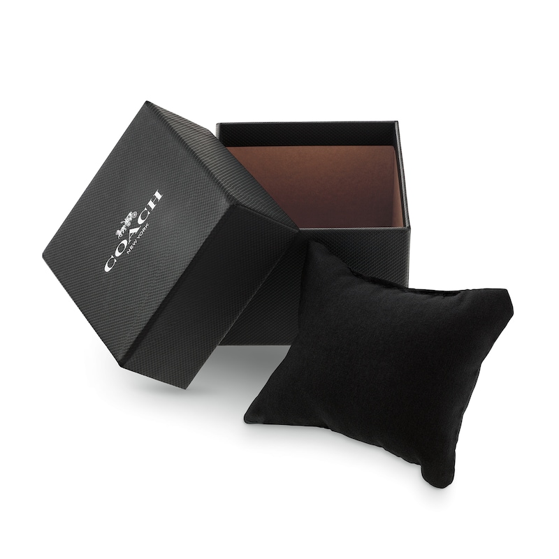 Main Image 5 of Ladies' Coach Cass Crystal Accent Analog Watch with White Dial (Model: 14504558)