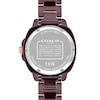 Thumbnail Image 3 of Ladies' Coach Kitt Brown Ceramic Analog Watch with Brown Dial and Crystal Bezel (Model: 14504563)