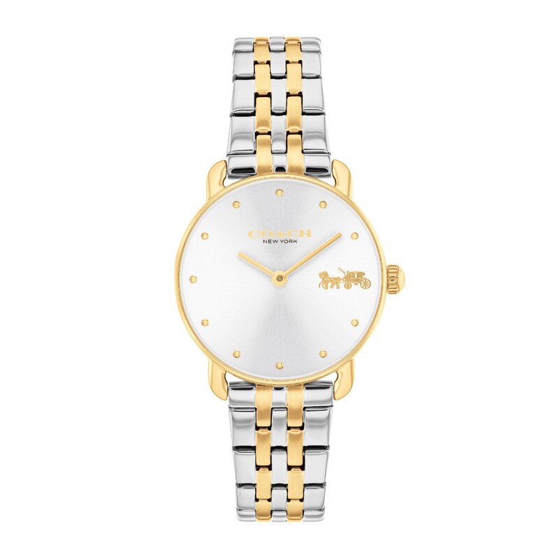 Main Image 1 of Ladies' Coach Two-Tone Analog Watch with Silver-Tone Dial (Model: 14504618)