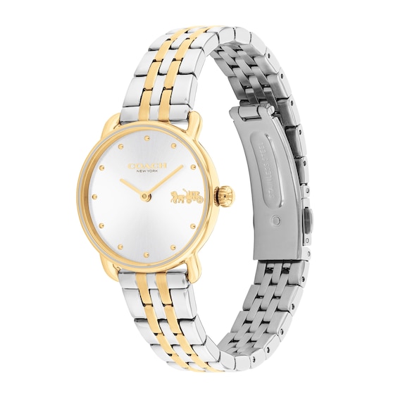 Ladies' Coach Two-Tone Analog Watch with Silver-Tone Dial (Model: 14504618)