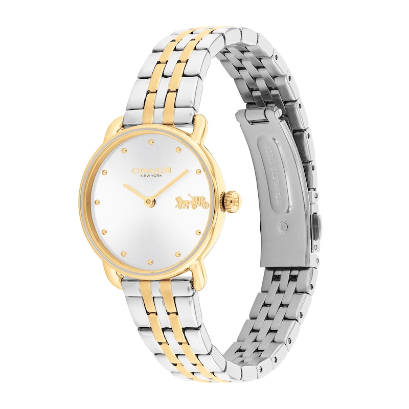 Main Image 2 of Ladies' Coach Two-Tone Analog Watch with Silver-Tone Dial (Model: 14504618)