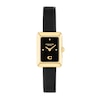 Thumbnail Image 1 of Ladies' Coach Mara Gold-Tone IP Analog Watch with Black Dial and Black Leather Strap (Model: 14504616)