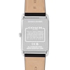 Thumbnail Image 3 of Unisex Coach Analog Watch with Silver-Tone Rectangle Dial and Black Leather Strap (Model: 14400040)