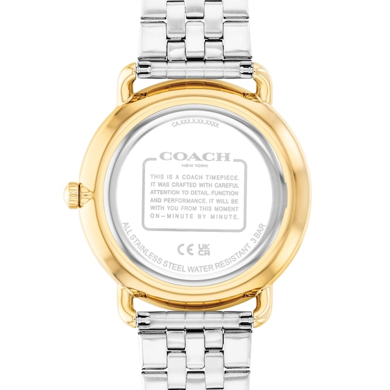 Men's Coach Elliott Two-Tone Analog Watch with Blue Dial (Model: 14602748)