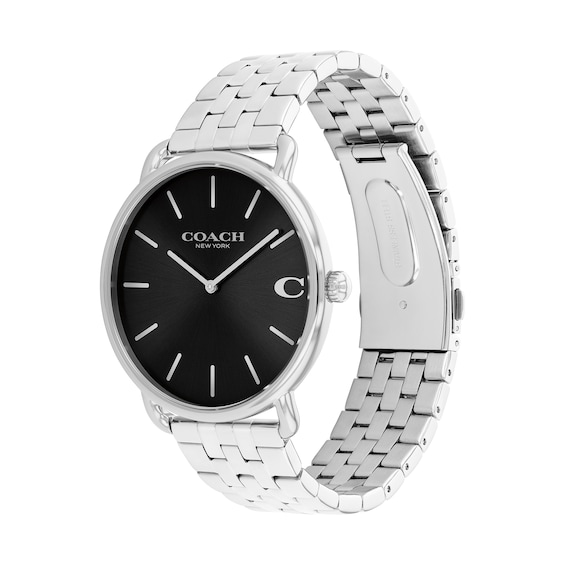 Men's Coach Elliott Analog Watch with Black Dial (Model: 14602750)