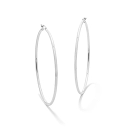 61.0mm Tube Hoop Earrings in Sterling Silver