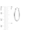Thumbnail Image 3 of 21.0mm Hoop Earrings in Sterling Silver