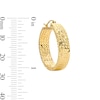 Thumbnail Image 3 of 25.0mm Diamond-Cut Hoop Earrings in 10K Gold
