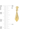 Thumbnail Image 3 of Diamond-Cut Drop Earrings in 10K Gold
