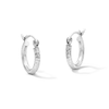 Thumbnail Image 1 of 14.0mm Diamond-Cut Hoop Earrings in Sterling Silver
