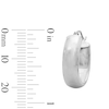 Thumbnail Image 3 of 20.0mm Hoop Earrings in Sterling Silver