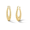 Thumbnail Image 1 of Tapered Twist Hoop Earrings in 10K Gold