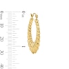 Thumbnail Image 3 of Tapered Twist Hoop Earrings in 10K Gold