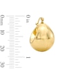 Thumbnail Image 3 of Tapered Dome Hoop Earrings in 10K Gold