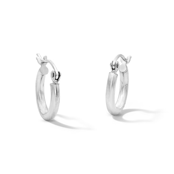 14.0mm Hoop Earrings in Sterling Silver