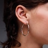 Thumbnail Image 2 of 41.0mm Tube Hoop Earrings in Sterling Silver