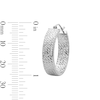 Thumbnail Image 3 of 26.0mm Diamond-Cut Hoop Earrings in Sterling Silver