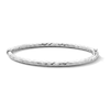 Thumbnail Image 1 of Diamond-Cut Bangle Bracelet in Hollow Sterling Silver