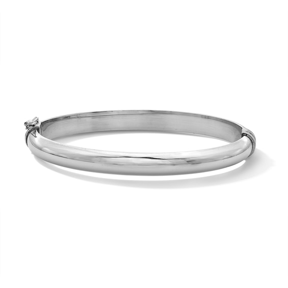 Polished Bangle Bracelet in Hollow Sterling Silver