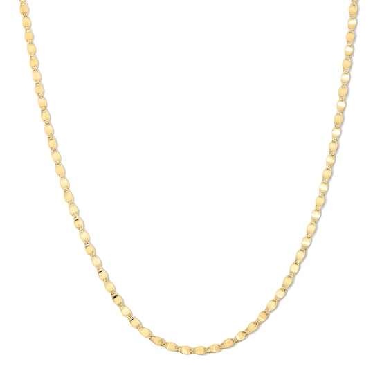 2.7mm Diamond-Cut Valentino Chain Necklace in Solid 10K Gold