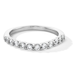 1/2 CT. T.W. Lab-Grown Diamond Gentle Contour Band in 14K White Gold (F/VS2)