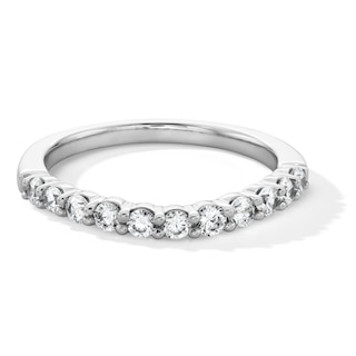 1/2 CT. T.W. Lab-Grown Diamond Gentle Contour Band in 14K White Gold (F/VS2)