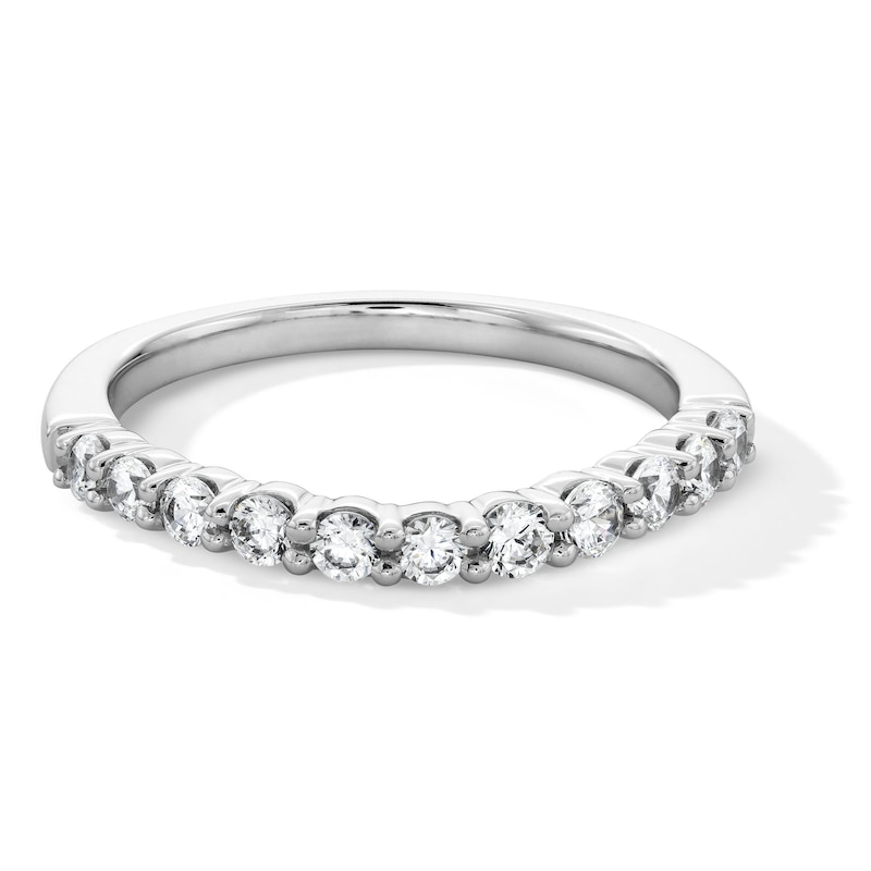 Main Image 1 of 1/2 CT. T.W. Lab-Grown Diamond Gentle Contour Band in 14K White Gold (F/VS2)