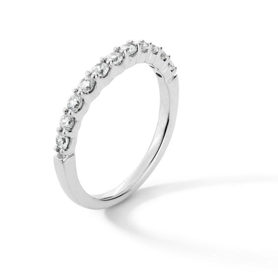 1/2 CT. T.w. Lab-Grown Diamond Gentle Contour Band in 14K White Gold (F/Vs2)