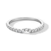 Thumbnail Image 1 of 1/4 CT. T.W. Lab-Grown Diamond Notched Contour Band in 14K White Gold (F/VS2)