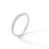 Thumbnail Image 3 of 1/4 CT. T.W. Lab-Grown Diamond Notched Contour Band in 14K White Gold (F/VS2)