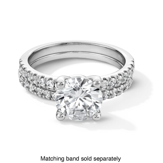 1/4 CT. T.w. Lab-Grown Diamond Notched Contour Band in 14K White Gold (F/Vs2)