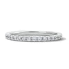 Thumbnail Image 1 of 1/4 CT. T.W. Pavé-Set Lab-Grown Diamond Wedding Band in 14K White Gold (F/VS2)