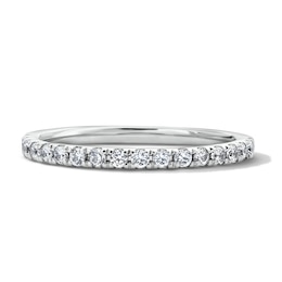 1/4 CT. T.W. Pavé-Set Lab-Grown Diamond Wedding Band in 14K White Gold (F/VS2)