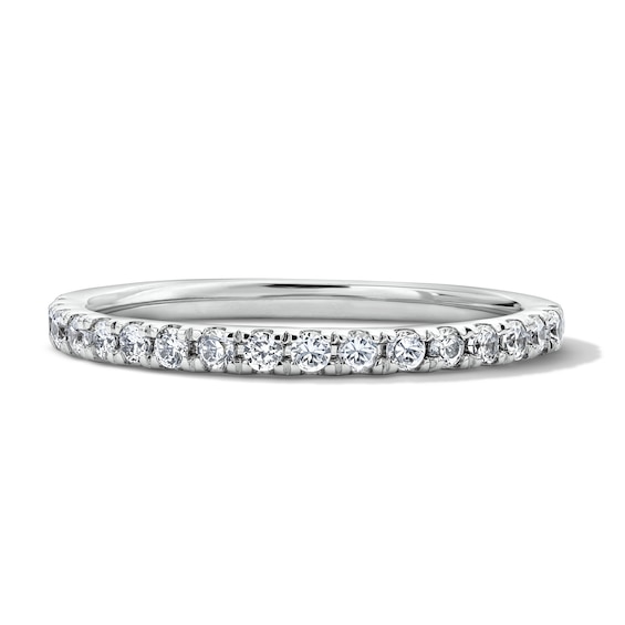 1/4 CT. T.w. Pavé-Set Lab-Grown Diamond Wedding Band in 14K White Gold (F/Vs2)