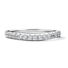 Thumbnail Image 1 of 1/3 CT. T.W. Pavé-Set Lab-Grown Diamond Contour Anniversary Band in 14K White Gold (F/VS2)
