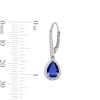 Thumbnail Image 5 of Pear-Shaped Blue and White Lab-Created Sapphire Pendant, Bracelet, Ring and Earrings Set in Sterling Silver