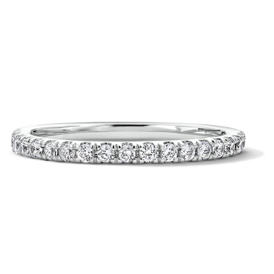 1/4 CT. T.w. Pavé-Set Lab-Grown Diamond Wedding Band in 14K White Gold (F/Vs2)