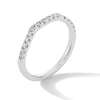 Thumbnail Image 3 of 1/4 CT. T.W. Lab-Grown Diamond Gentle Wave Contour Band in 14K White Gold (F/VS2)