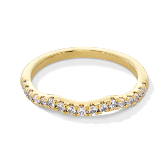 1/4 CT. T.w. Lab-Grown Diamond Gentle Wave Contour Band in 14K Gold (F/Vs2)