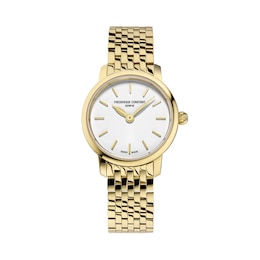 Ladies' Frederique Constant Classics Carrée Analog Watch with White Dial (Model: FC-235S2C6B)