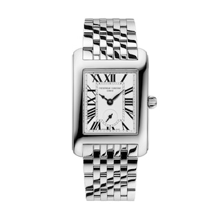 Ladies' Frederique Constant Classics Carrée Analog Watch with White Dial (Model: FC-235S2C6B)