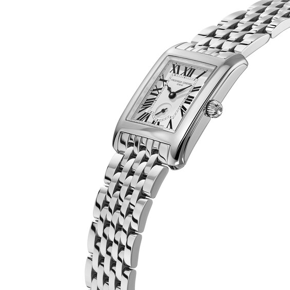 Ladies' Frederique Constant Classics Carrée Analog Watch with White Dial (Model: Fc-235S2C6B)
