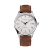 Thumbnail Image 1 of Men's Frederique Constant Classics Index Automatic Watch with White Dial and Brown Leather Strap (Model: FC-303NS5B6)