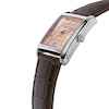 Thumbnail Image 2 of Men's Frederique Constant Classics Carrée Automatic Watch with Salmon Dial and Brown Leather Strap (Model: FC-303SAL4C6)