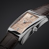 Thumbnail Image 4 of Men's Frederique Constant Classics Carrée Automatic Watch with Salmon Dial and Brown Leather Strap (Model: FC-303SAL4C6)