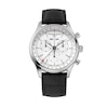 Thumbnail Image 2 of Men's Frederique Constant Classics Chronograph Watch with White Dial and Black Leather Strap (Model: FC-296SW5B6)