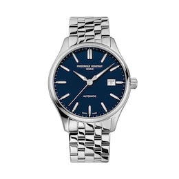 Men's Frederique Constant Classics Index Automatic Watch with Navy Blue Dial (Model: FC-303NN5B6B)