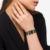 Thumbnail Image 4 of Unisex Coach Gold-Tone IP Analog Watch with Black Rectangle Dial and Brown Leather Strap (Model: 14400045)