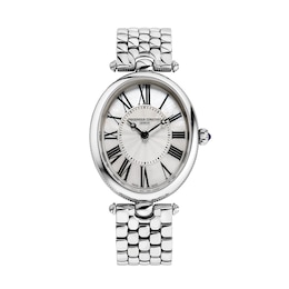 Ladies' Frederique Constant Classics Oval Watch with Mother-of-Pearl Dial (Model: FC-200MPW2V6B)